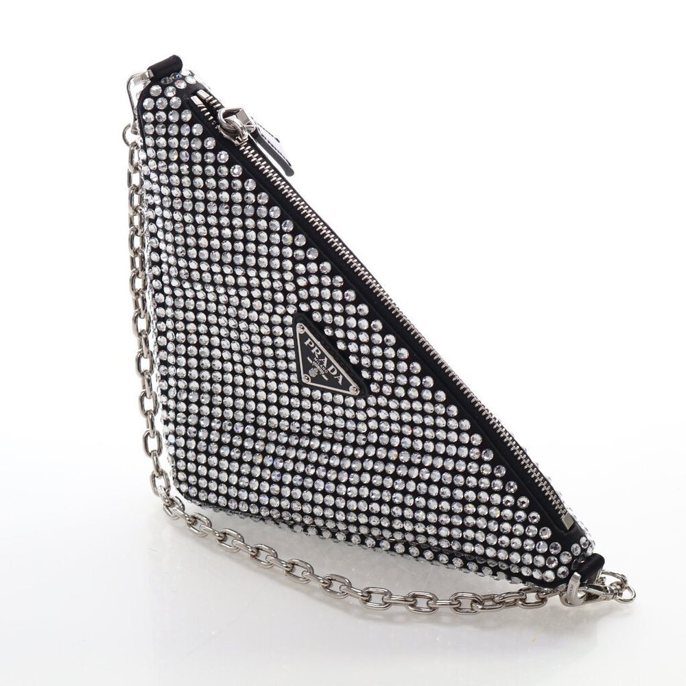 Prada Small Crystal Triangle Bag - image 3